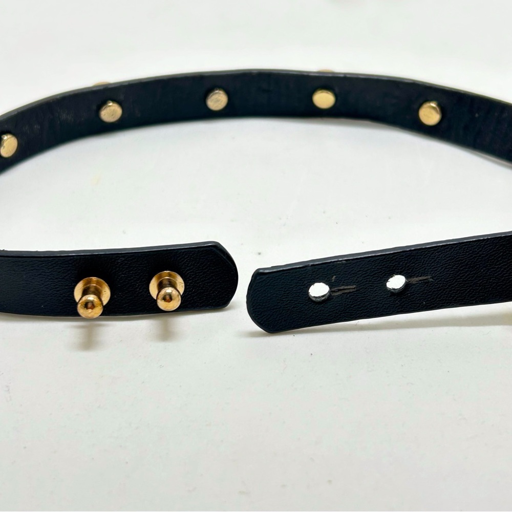 Tory Burch Black Choker with Gold Medallions - Picture 4 of 7